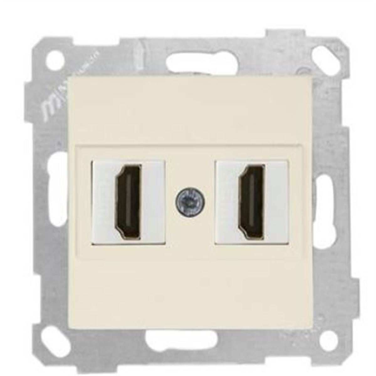 RİTA MEK TUŞ DATA PRİZİ 2*HDMI KREM 1